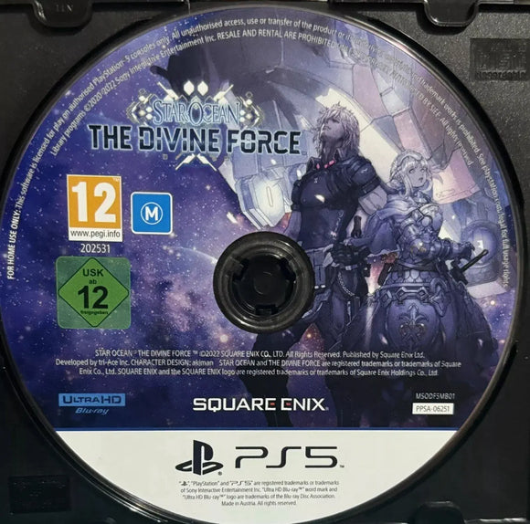 Star Ocean : The Divine Force (PS5 Game) Mint Condition - No Case - All Elite DVDs