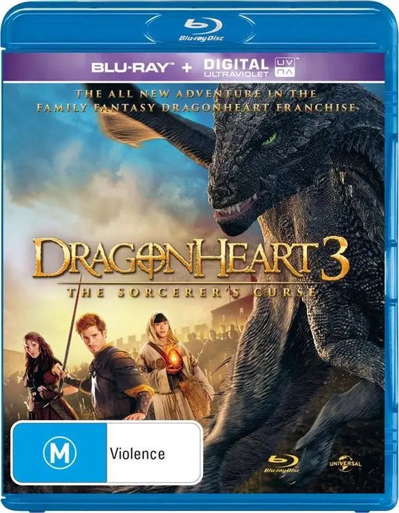 DragonHeart 3 : The Sorcerers Curse (Blu-Ray) New & Sealed - Region B - All Elite DVDs