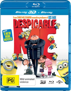 Despicable Me 3D (Blu-Ray) New & Sealed - Region B - All Elite DVDs