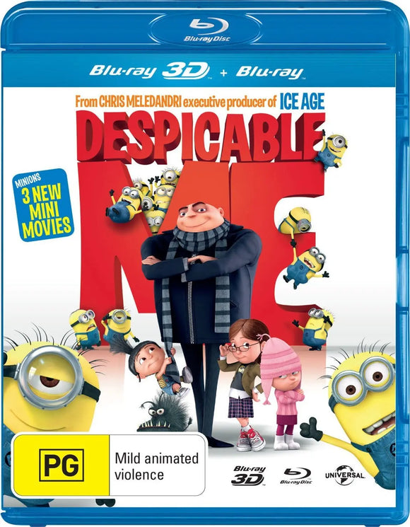 Despicable Me 3D (Blu-Ray) New & Sealed - Region B - All Elite DVDs