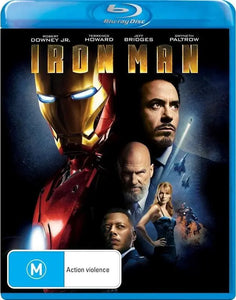 Iron Man (Blu-Ray) New & Sealed - Region B - All Elite DVDs