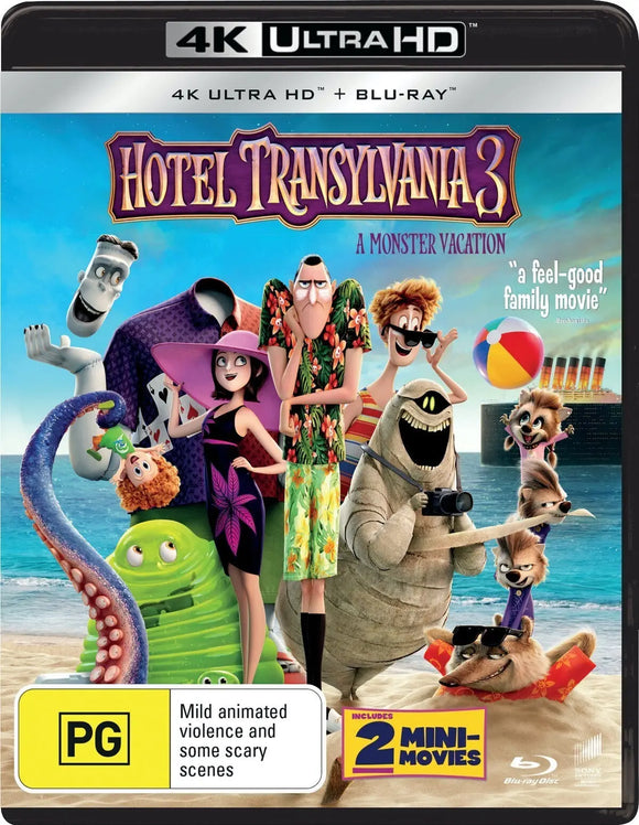 Hotel Transylvannia 3 (4K UHD + Blu-Ray) Brand New & Sealed - Region B - All Elite DVDs