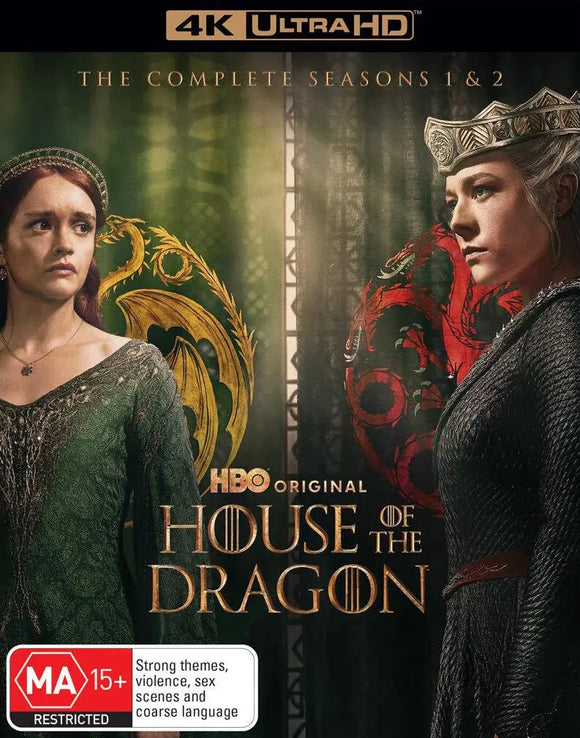 House Of The Dragon : Season 1 & 2 (4K-UHD)New & Sealed - Region Free - All Elite DVDs