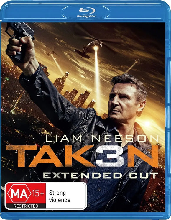 Taken 3 : Extended Cut (Blu-Ray) New & Sealed - Region B - All Elite DVDs