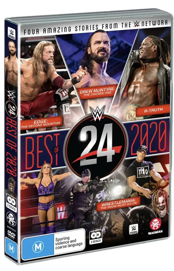 WWE 24 - The Best of 2020 (DVD) Brand New & Sealed- Region 4 - All Elite DVDs