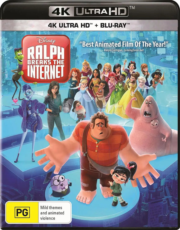 Ralph Breaks The Internet (4K UHD + Blu-Ray) Brand New & Sealed - Region B - All Elite DVDs