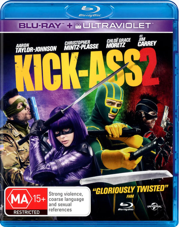 Kick-Ass 2 (Blu-Ray) New & Sealed - Region B - All Elite DVDs