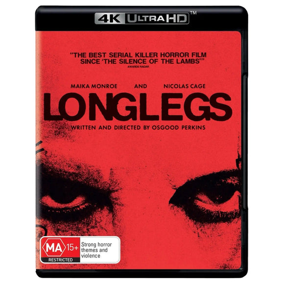 Longlegs (4K UHD) Brand New & Sealed - Region Free - All Elite DVDs