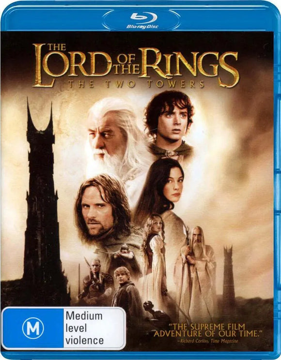 The Lord Of The Rings - The Two Towers (Blu-Ray) New & Sealed - Region B - All Elite DVDs