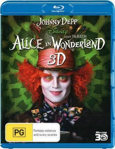 Alice In Wonderland 3D (Blu-Ray) New & Sealed - Region B - All Elite DVDs