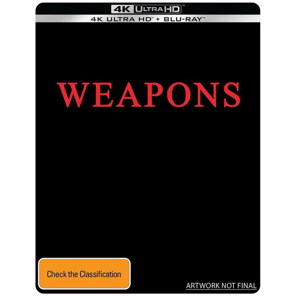 Weapons Steelbook (4K-UHD) Pre-Order - Release Date (TBA) - All Elite DVDs