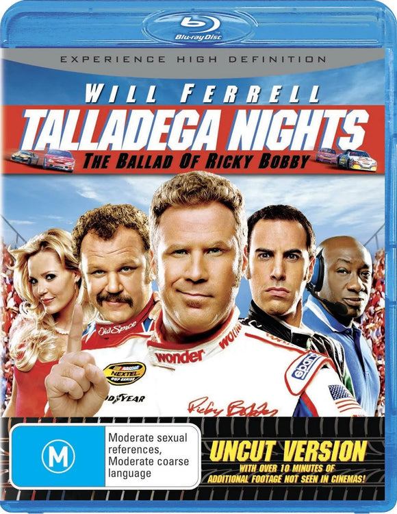 Talladega Nights - The Ballad Of Ricky Bobby (Blu-Ray) New & Sealed - Region B - All Elite DVDs