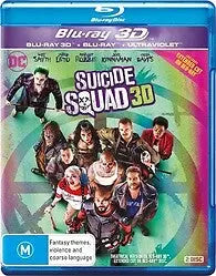 Suicide Squad 3D (Blu-Ray) New & Sealed - Region B - All Elite DVDs