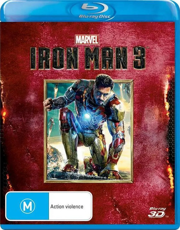 Iron Man 3 - 3D (Blu-Ray) New & Sealed - Region B - All Elite DVDs