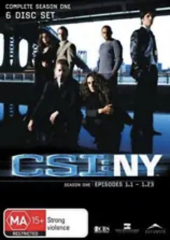 CSI: NY : Season 1 (DVD) New & Sealed - Region 4 - All Elite DVDs