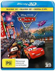 Cars 2 3D (Blu-Ray) New & Sealed - Reg B - All Elite DVDs