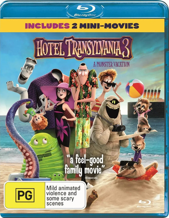 Hotel Transylvania 3 (Blu-Ray) New & Sealed - Region B - All Elite DVDs
