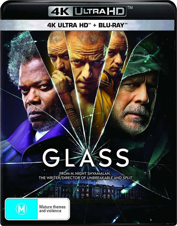 Glass (4K UHD + Blu-Ray) Brand New & Sealed - Region B - All Elite DVDs