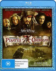 Pirates Of The Caribbean 3 : At World’s End (Blu-Ray) New & Sealed - Region B - All Elite DVDs