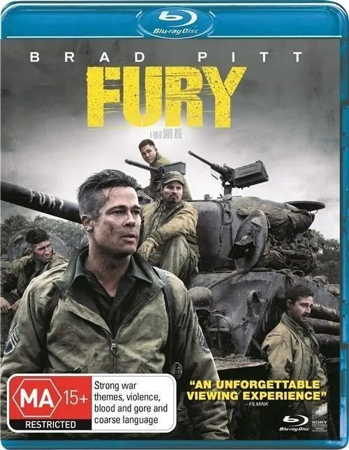 Fury (Blu-Ray) New & Sealed - Region B - All Elite DVDs