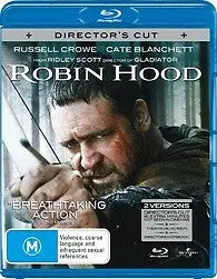 Robin Hood (Russell Crowe) (Blu-Ray) New & Sealed - Region B - All Elite DVDs