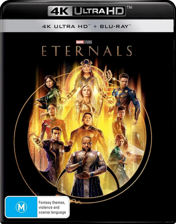 Eternals (4K UHD + Blu-Ray) Brand New & Sealed - Region B - All Elite DVDs