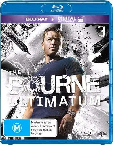 The Bourne Ultimatium (Blu-Ray) New & Sealed - Region B - All Elite DVDs