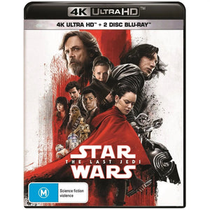 Star Wars: The Last Jedi (4K UHD + Blu-Ray) Brand New & Sealed - Region B - All Elite DVDs