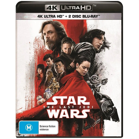 Star Wars: The Last Jedi (4K UHD + Blu-Ray) Brand New & Sealed - Region B - All Elite DVDs