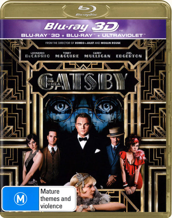 The Great Gatsby 3D (Blu-Ray) New & Sealed - Region B - All Elite DVDs