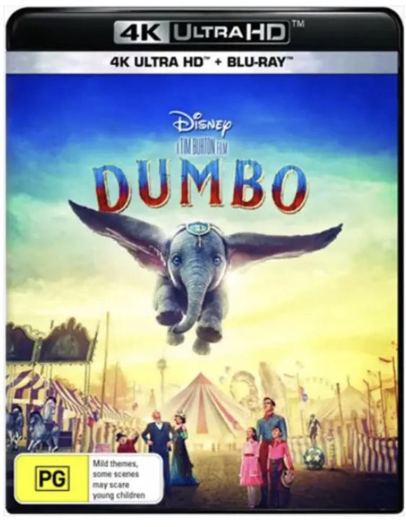Dumbo (4K Ultra HD + Blu-Ray) Brand New & Sealed - Region B - All Elite DVDs