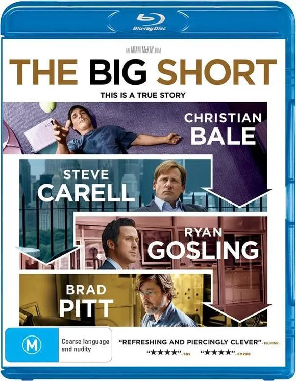The Big Short (Blu-Ray) New & Sealed - Region B - All Elite DVDs