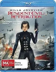 Resident Evil : Retaribution (Blu-Ray) New & Sealed - Region B - All Elite DVDs