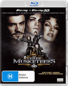 The Three Musketeers 3D (Blu-Ray) New & Sealed - Region B - All Elite DVDs