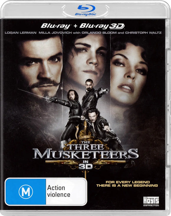 The Three Musketeers 3D (Blu-Ray) New & Sealed - Region B - All Elite DVDs
