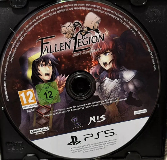 Fallen Legion : Rise To Glory (PS5 Game) Mint Condition - No Case - All Elite DVDs