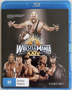 Wrestlemania XXIV (Blu-Ray) New & Sealed - Region B - All Elite DVDs