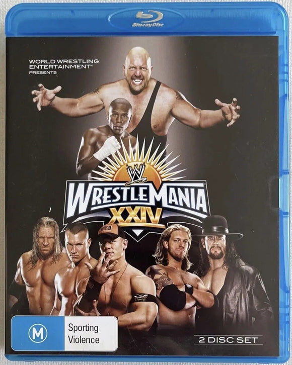 Wrestlemania XXIV (Blu-Ray) New & Sealed - Region B - All Elite DVDs