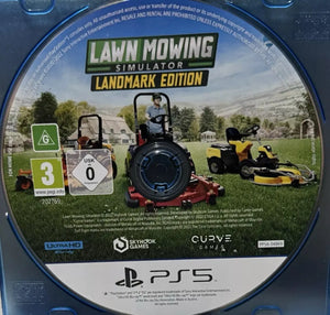 Lawn Mowing Simulator : Landmark Edition (PS5 Game) Mint Condition - No Case - All Elite DVDs