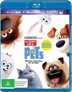 The Secret Life Of Pets 3D (Blu-Ray) New & Sealed - Region B - All Elite DVDs