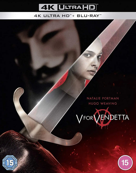 V For Vendetta (4K UHD + Blu-Ray) Brand New & Sealed - Region B - All Elite DVDs
