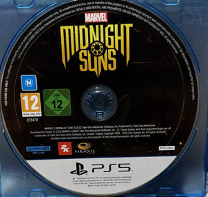 Midnight Suns (PS5 Game) Mint Condition - No Case - All Elite DVDs