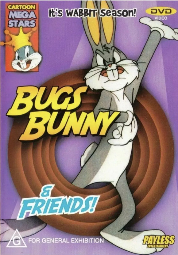 Bugs Bunny & Friends - Cartoon Mega Stars (DVD) New & Sealed - Region 4 - All Elite DVDs