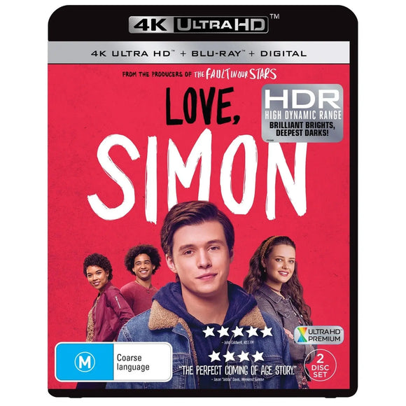 Love, Simon (4K UHD + Blu-Ray) Brand New & Sealed - Region B - All Elite DVDs