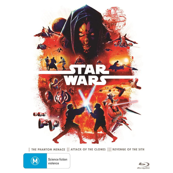 Star Wars: The Prequels (Episodes 1-3) Limited Edition (Blu-Ray) New - Region B - All Elite DVDs