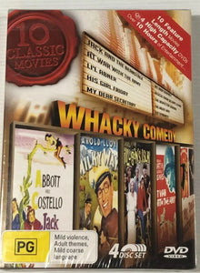 10 Classic Movies - Whacky Comedy (DVD) Brand New & Sealed - Region 4 - All Elite DVDs