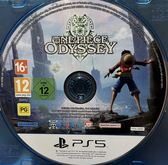 One Piece : Odyssey (PS5 Game) Mint Condition - No Case - All Elite DVDs