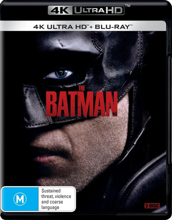 The Batman (4K UHD + Blu-Ray) Brand New & Sealed - Region B - All Elite DVDs