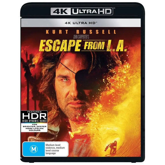 Escape From L.A. (4K UHD) Brand New & Sealed - Region B - All Elite DVDs