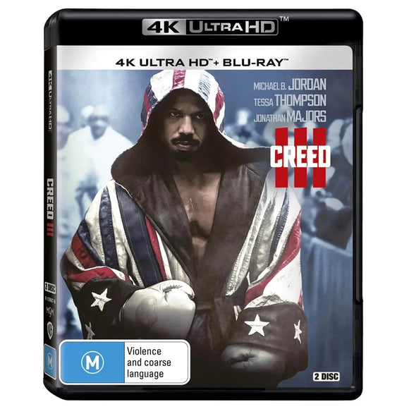 Creed III (4K UHD + Blu-Ray) Brand New & Sealed - Region B - All Elite DVDs
